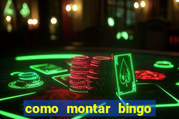 como montar bingo brinquedos toia